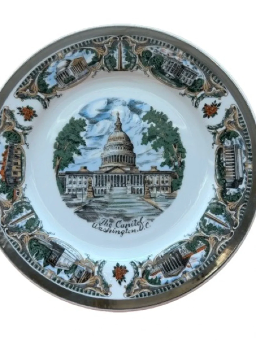 Vintage Capsco Decorative Washington D.C Capitol Collector Souvenir Plate